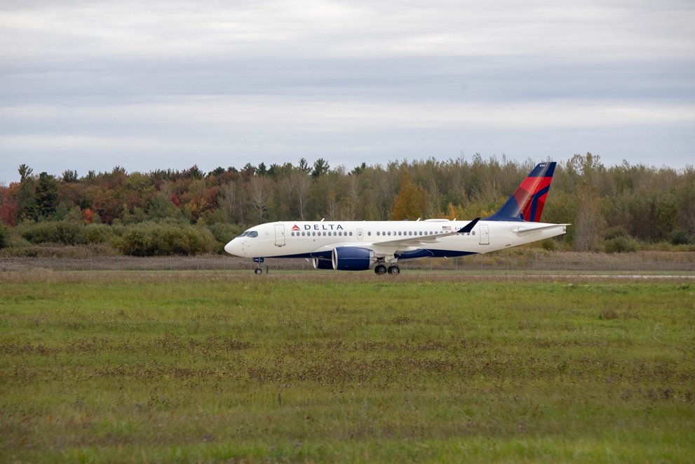 Delta Air Lines A220 takes to the skies for its first flight