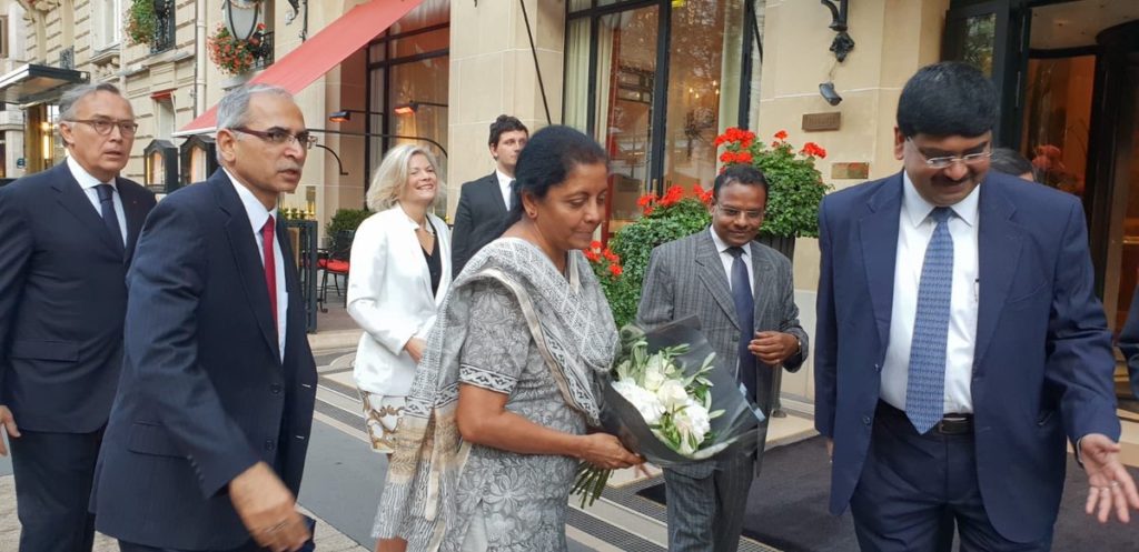 Defence minister of India visits Rafale manufacturing facility in France