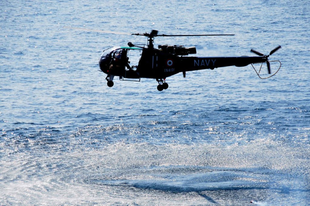 Indian Navy loses helicopter in Arabian sea