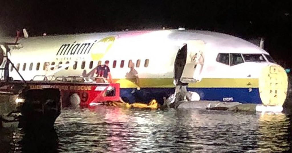 Boeing 737 jet skids off runway, slides into Florida river with 136 on board, 21 injured
