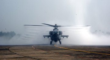 In a boost to its firepower, IAF inducts eight Apache attack helicopters