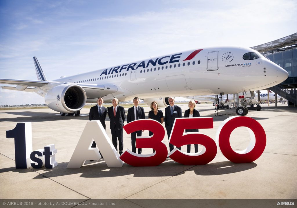 Air France takes delivery of its first A350 XWB