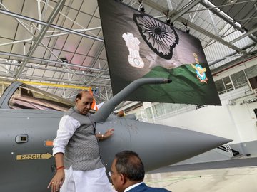 First Indian Air Force Rafale handover to the government of India