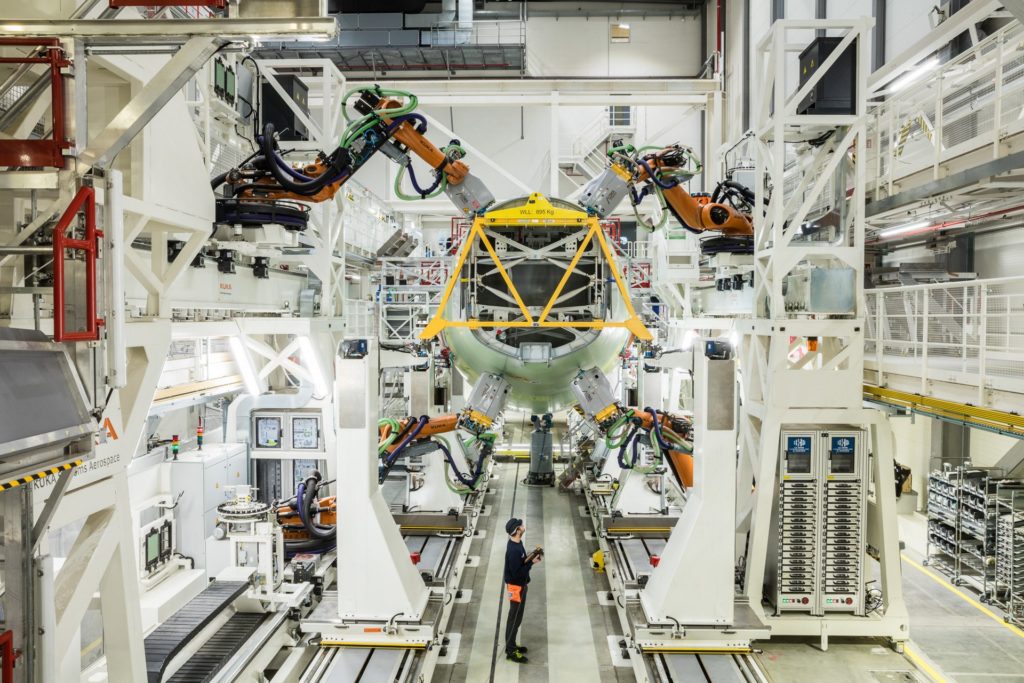 Airbus inaugurates new A320 structure assembly line in Hamburg