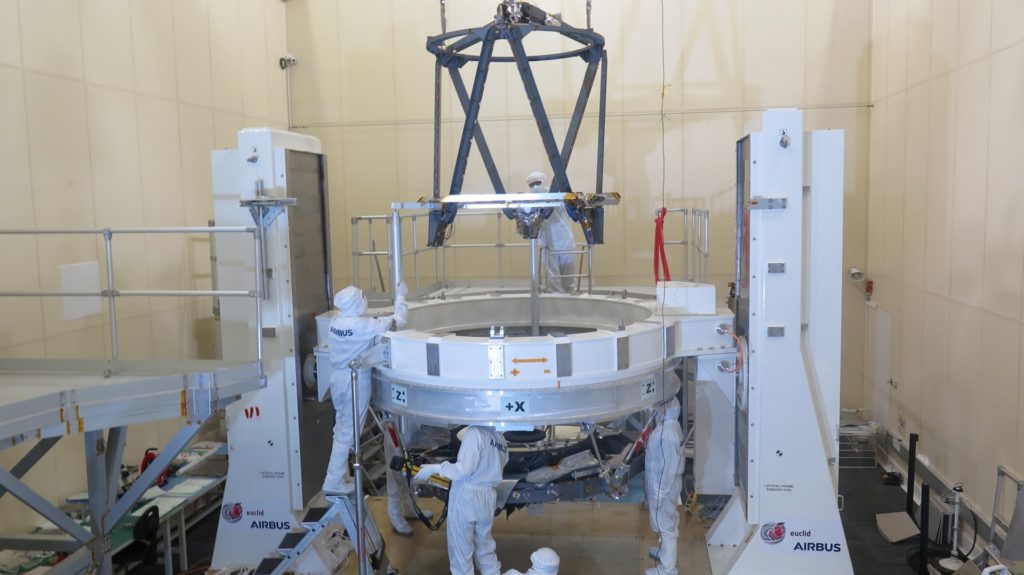 Airbus-built telescope for ESA’s Euclid mission takes shape