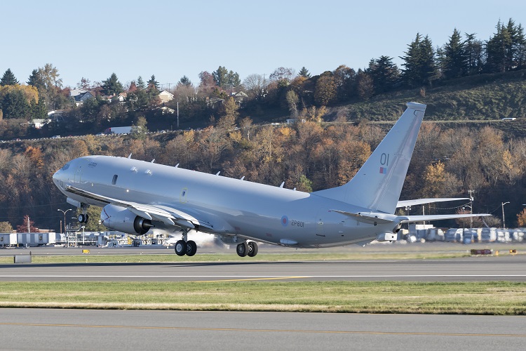 Boeing delivers first P-8A Poseidon to United Kingdom’s Royal Air Force