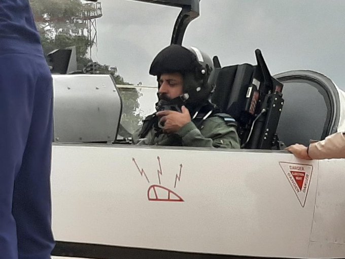 Air Chief Marshal Rakesh Kumar Singh Bhadauria flies sortie in India-made HTT-40 trainer aircraft