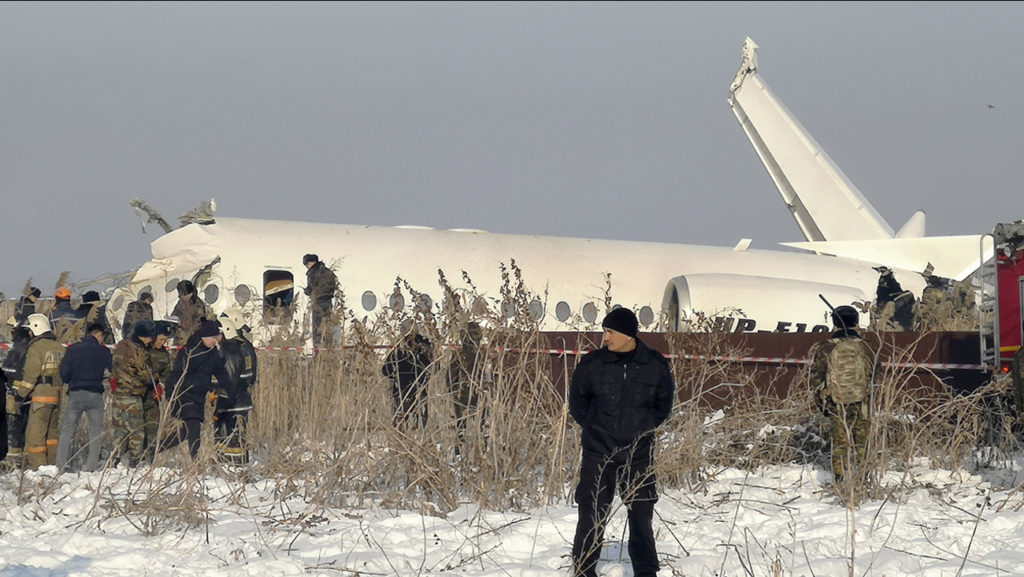12 killed as plane crashes in Kazakhstan but many survive