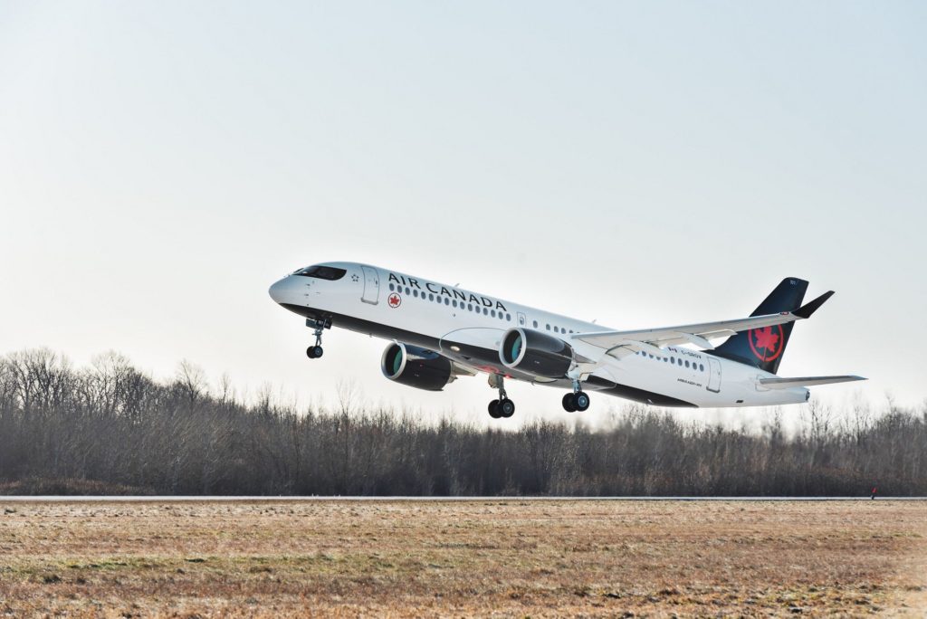 Air Canada’s first A220-300 takes to the skies