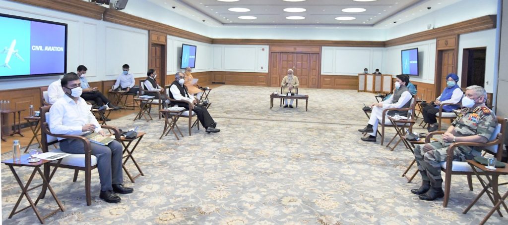 Narendra Modi holds a review meeting to discuss Civil Aviation Sector