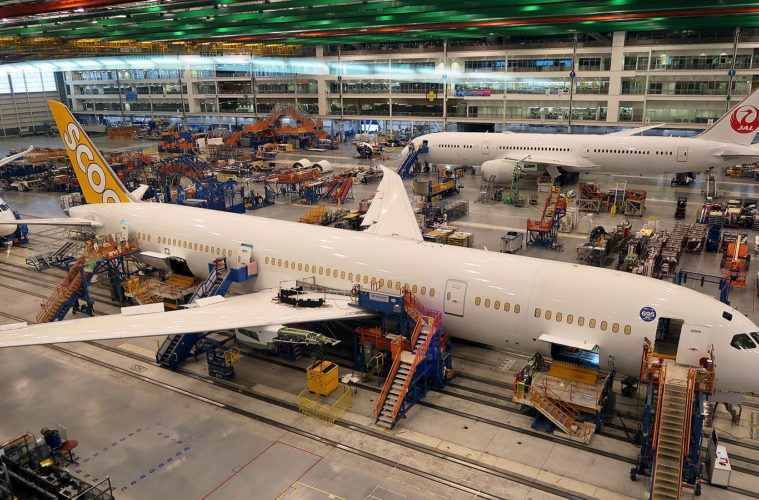 Boeing to consolidate 787 production in South Carolina in 2021