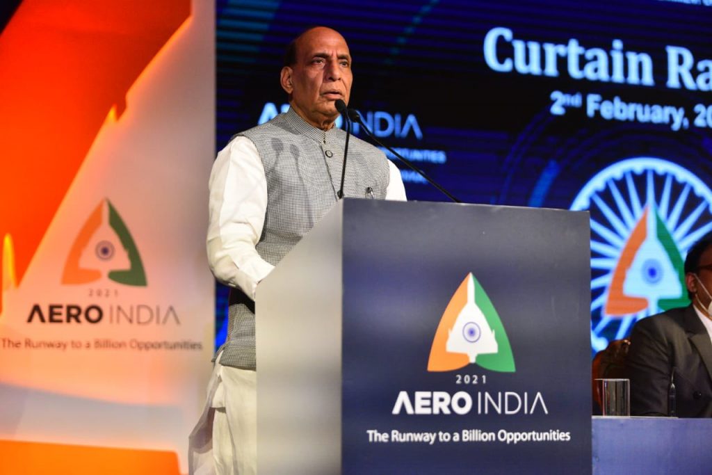 About 540 exhibitors would showcase their defence manufacturing prowess at Aero India 2021: Rajnath Singh