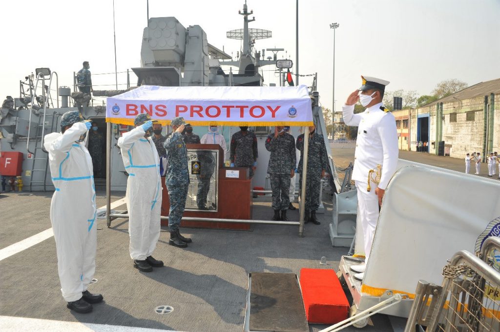 Bangladesh Navy Ship Prottoy visits Mumbai