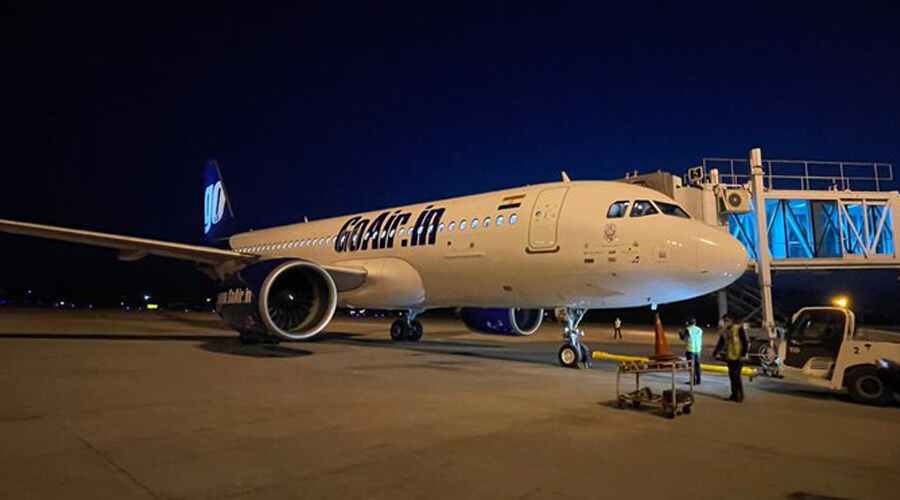First night flight takes off from Srinagar airport
