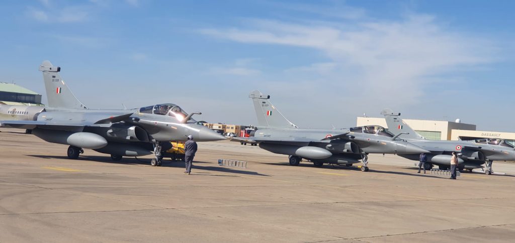 Fourth batch of three Rafale fighter jets land in India: Indian Air Force