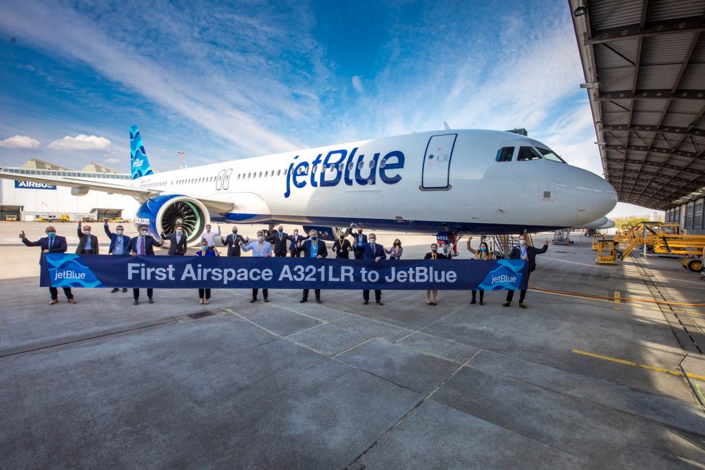 JetBlue takes delivery of A321LR with the first Airspace interior
