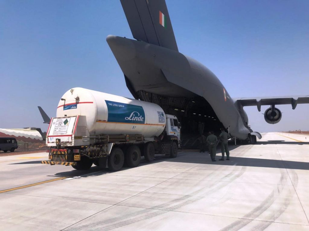 Covid-19 relief efforts by Indian Air Force