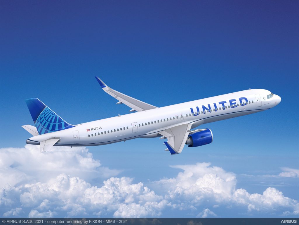 United Airlines orders 70 Airbus A321neo aircraft