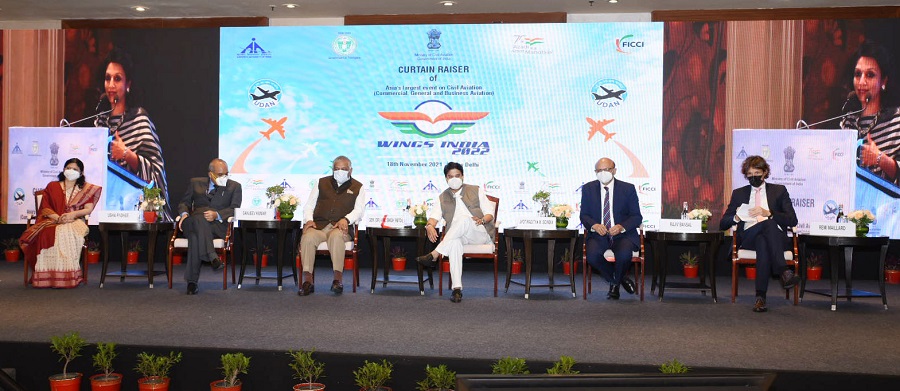 Jyotiraditya Scindia inaugurates curtain raiser event about Wings India, 2022
