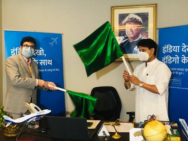 Jyotiraditya Scindia inaugurates first direct flight on Bhopal – Raipur route and Bhubaneswar – Jaipur