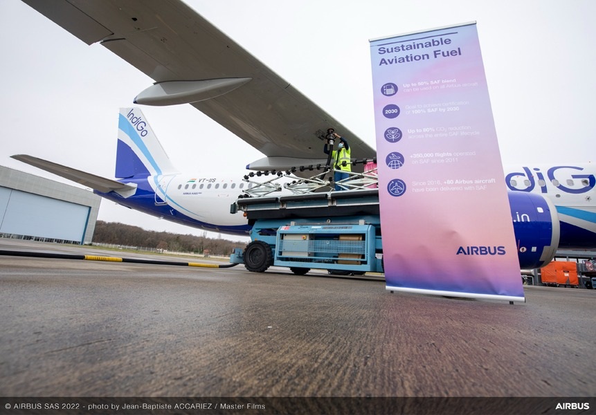 IndiGo takes delivery of first Airbus plane operating on sustainable fuel