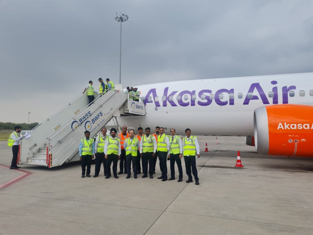 Akasa Air takes delivery of first Boeing 737 MAX aircraft at IGI Airport
