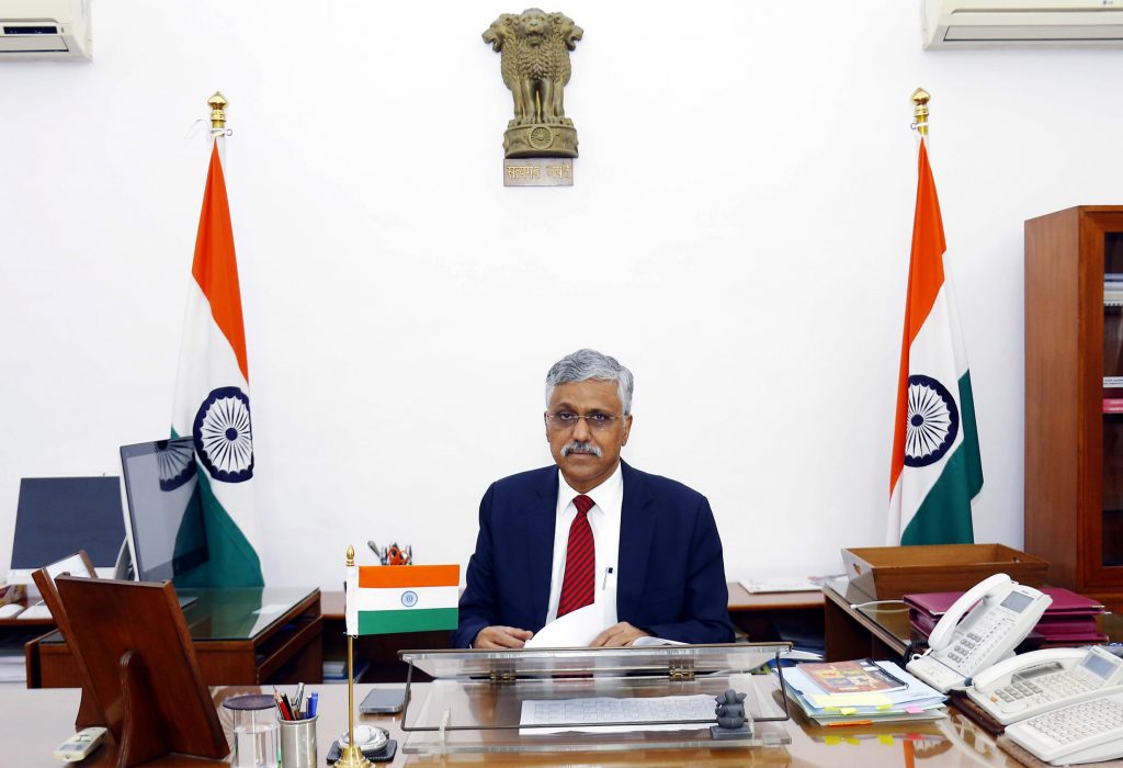 Giridhar Aramane assumes the office of Defence Secretary