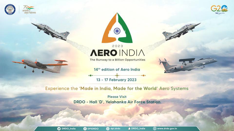 DRDO to showcase a variety of indigenously-developed technologies & systems during Aero India 2023